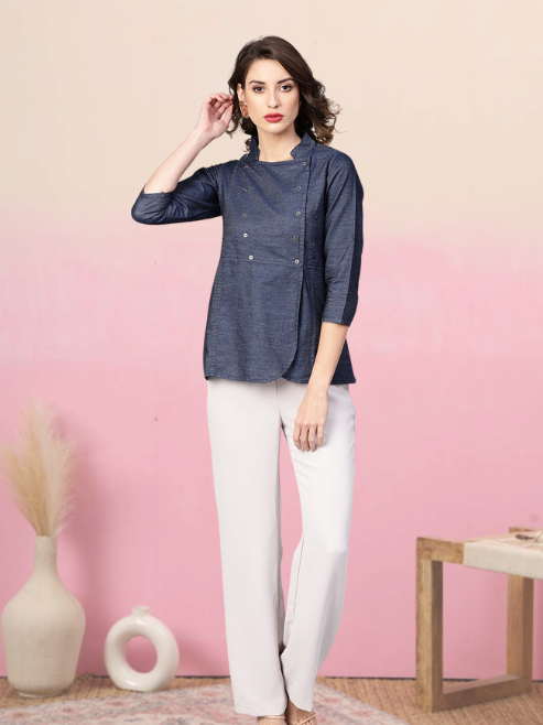 Denim Regular Top (Blue)