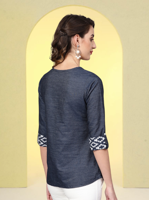 Denim Regular Tops (Blue)