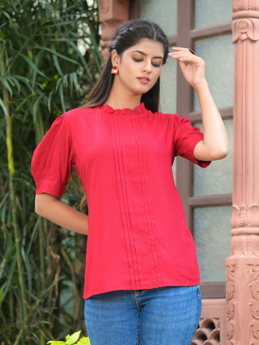 Rayon Dobby Designer Top