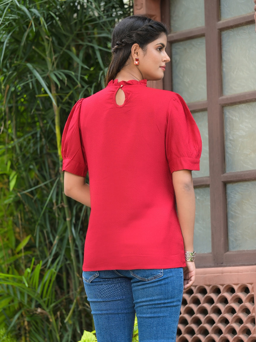 Rayon Dobby Designer Top
