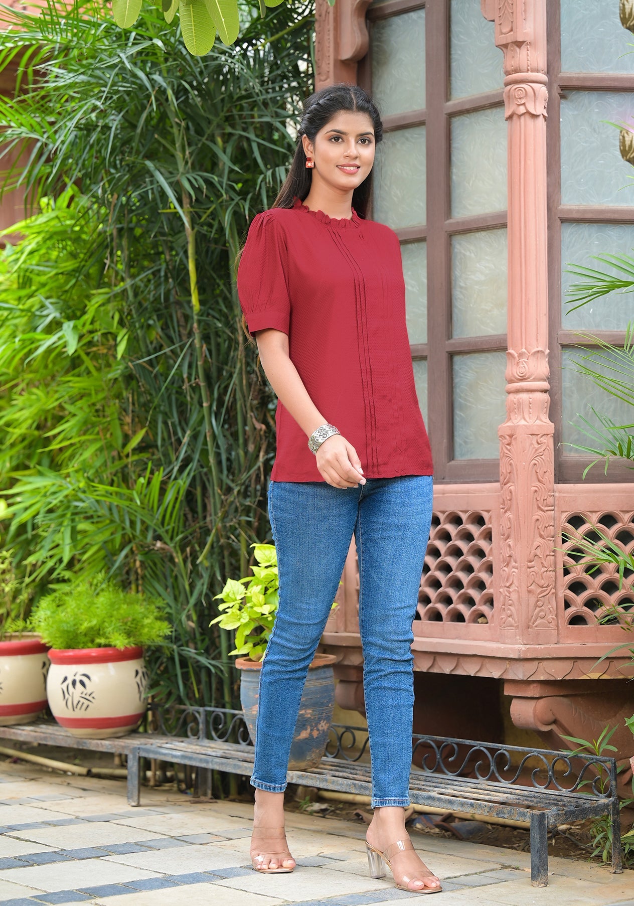 Rayon Dobby Designer Top
