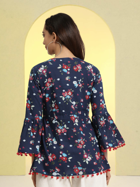Cotton Geometrical Printed Regular Kurti