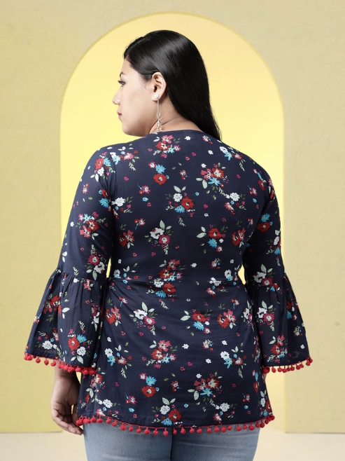 Cotton Geometrical Printed Regular Kurti