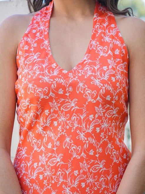 Rayon Floral Printed Short Dress