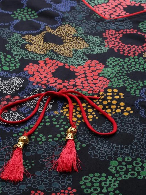 Cotton Floral Printed Kaftan