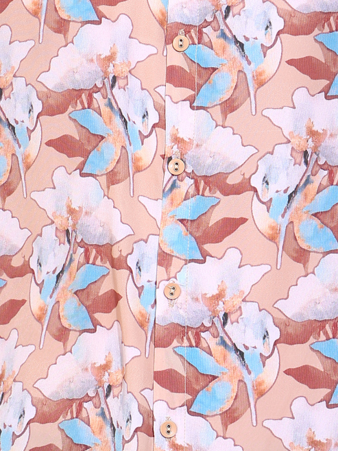 Fashion Plus StoreMen's Polyester Floral Printed Regular Shirt (Multi)