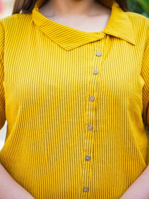 Casual Regular Sleeve Striped Top