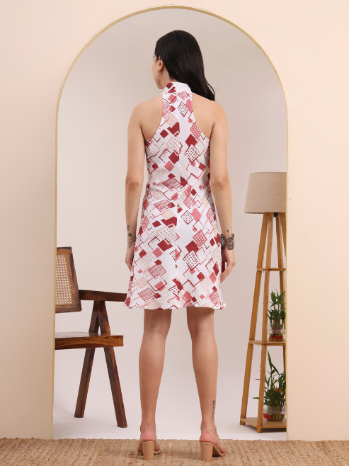 A-line Blue Dress (NAVY)